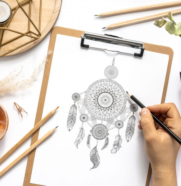 a sketch of a jewelry piece