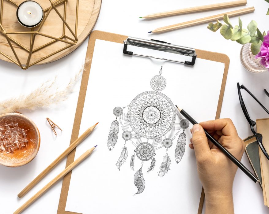 a sketch of a jewelry piece