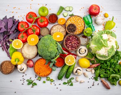 various different vegetables and spices